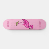 Skateboard Flamant rose personnalisé (Horz)