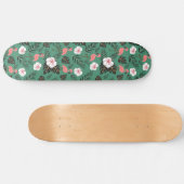 Skateboard Flamant rose rose motif transparent sur arrière -  (Horz)