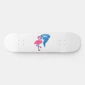 Skateboard Flamant rose Tornado Bold Art Graphique moderne (Horz)