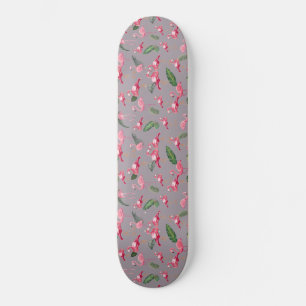Skateboard Flamants roses Love Motif 6