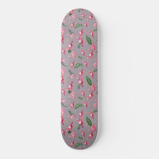Skateboard Flamants roses Love Motif 6 (Recto)