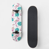 Skateboard Flamants roses roses (Recto)