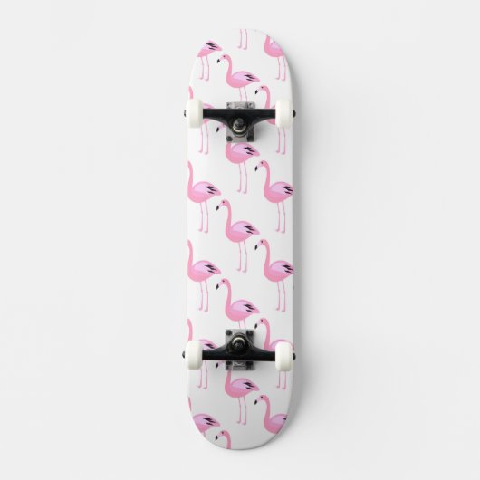 Skateboard Flamants roses roses 2 (Recto)