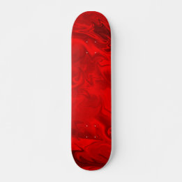 Skateboard Flame rouge en marbre gras