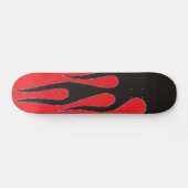 Skateboard Flames noires (Horz)