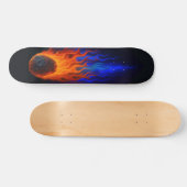 Skateboard Flaming Meteor (Horz)