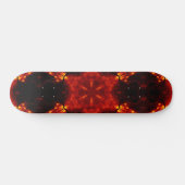 Skateboard Flaming Snowflake Orange Gradient Kaleidoscope (Horz)
