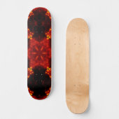 Skateboard Flaming Snowflake Orange Gradient Kaleidoscope (Recto)