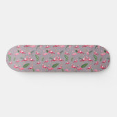 Skateboard Flamingos Love Pattern 6 (Horz)
