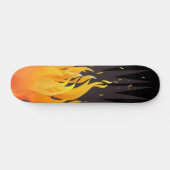 Skateboard flamme (Horz)