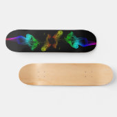 Skateboard Flamme d'arc-en-ciel (Horz)