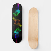 Skateboard Flamme d'arc-en-ciel (Recto)