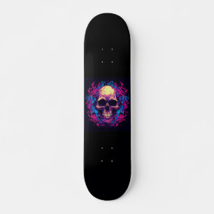 Skateboard Flamme de Crâne