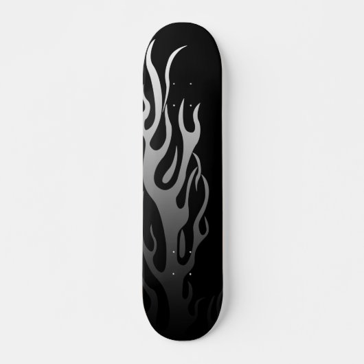 Skateboard flamme foncée (Devant)