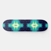 Skateboard FLAMME FRACTALE, bleu (Horz)