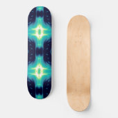 Skateboard FLAMME FRACTALE, bleu (Recto)