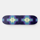 Skateboard FLAMME FRACTALE, violet bleu (Horz)