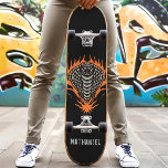 Skateboard Flamme serpent Cobra Nom personnalisé<br><div class="desc">Flamme serpent Cobra Custom Name skateboard</div>