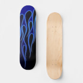 Skateboard flammes bleues (Recto)