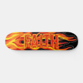 Skateboard Flammes de la Foi (Horz)
