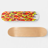 Skateboard Flammes et flammes chaudes Design illustré (Horz)