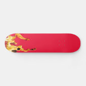 Skateboard Flammes Flamme Flamme Flames Feuer Fire S Skat Ska (Horz)