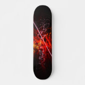 Skateboard Flammes Hypno : Patinage (Devant)
