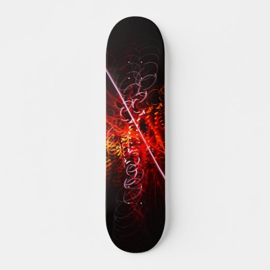 Skateboard Flammes Hypno : Patinage (Devant)