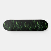 Skateboard Flammes vertes (Horz)