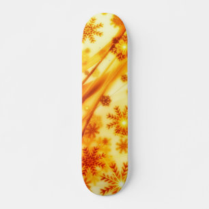 Skateboard Flèches de Noël dorées