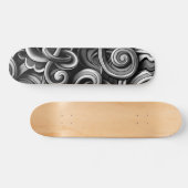 Skateboard Flèches d'énergie en argent (Horz)
