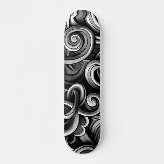 Skateboard Flèches d'énergie en argent (Devant)