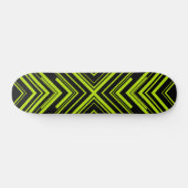 Skateboard Flèches en Lime vert et noir (Horz)