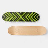 Skateboard Flèches en Lime vert et noir (Horz)