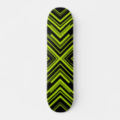 Skateboard Flèches en Lime vert et noir (Devant)