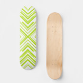 Skateboard Flèches en vert et blanc (Recto)