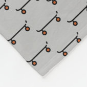 skateboard fleece deken (Hoek)