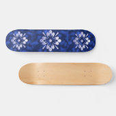 Skateboard Fleur Abstraite (Horz)