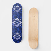 Skateboard Fleur Abstraite (Recto)