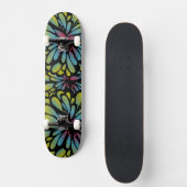 Skateboard Fleur abstraite (Recto)