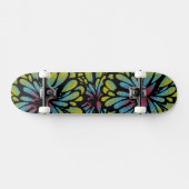 Skateboard Fleur abstraite (Horz)