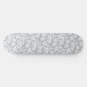 Skateboard Fleur blanche hawaïenne (Horz)
