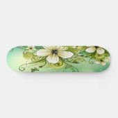 Skateboard Fleur blanche Sk8Bord (Horz)