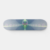 Skateboard Fleur Bleue (Horz)