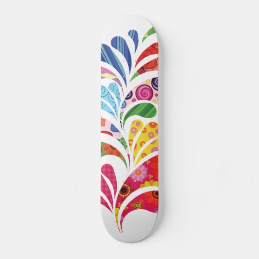 Skateboard Fleur d'art (Recto)