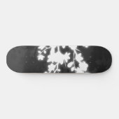Skateboard Fleur de cerisier noir et blanc (Horz)