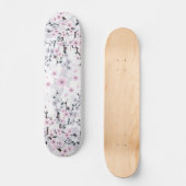 Skateboard Fleur de cerisier rose pâle (Recto)