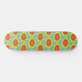 Skateboard Fleur de coréopsis jaune et orange (Horz)