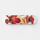 Skateboard Fleur de ketmie - peinture 2 d'aquarelle (Horz)