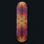 Skateboard Fleur de la vie / Fractal Personnalisé Spirituel<br><div class="desc">Fleur de vie / Blume des Lebens Saint-Univers Cadeau Spirituel Fractal Personnalisé Art Fractal. Personnalisez-le avec l'initiale/le nom du destinataire ou customisez-le davantage si vous souhaitez modifier la police, la taille et la couleur du texte et déplacer le texte. Ou supprimez le texte si vous préférez l'avoir sans. Fleur de...</div>